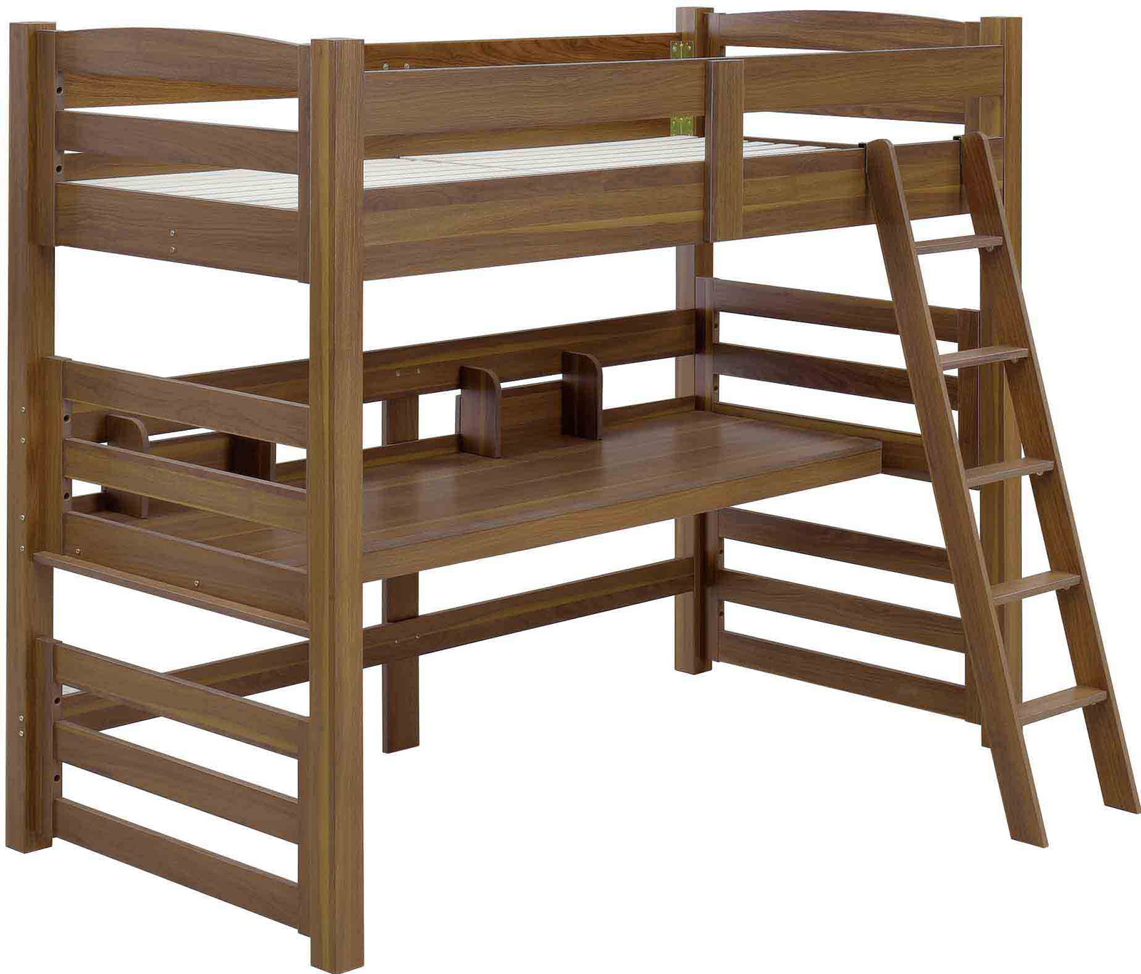 デスク付ロフトベッド メディア WAL