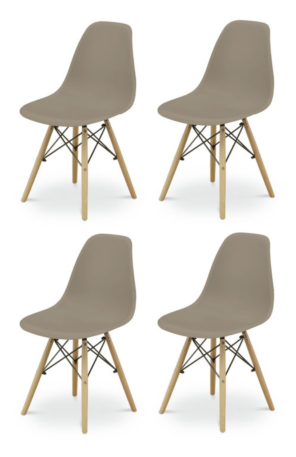 リーブス チェア 4脚入 グレージュ