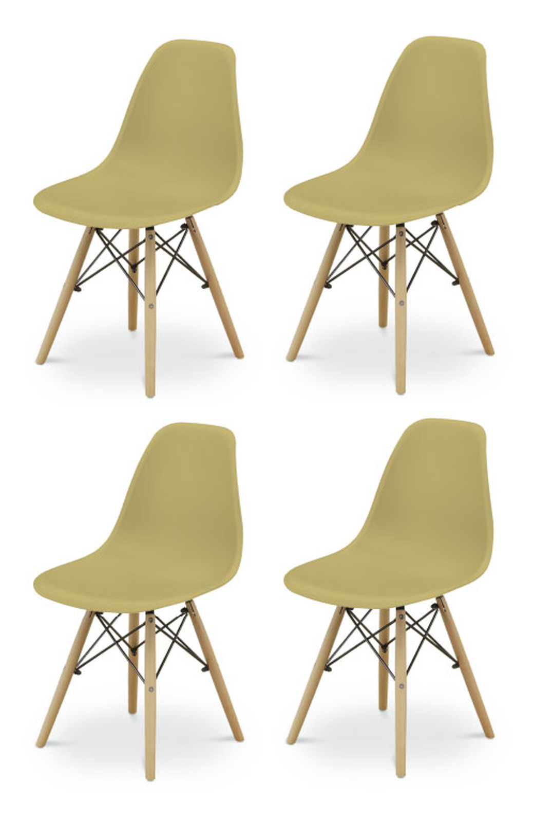 リーブス チェア 4脚入 オリーブ