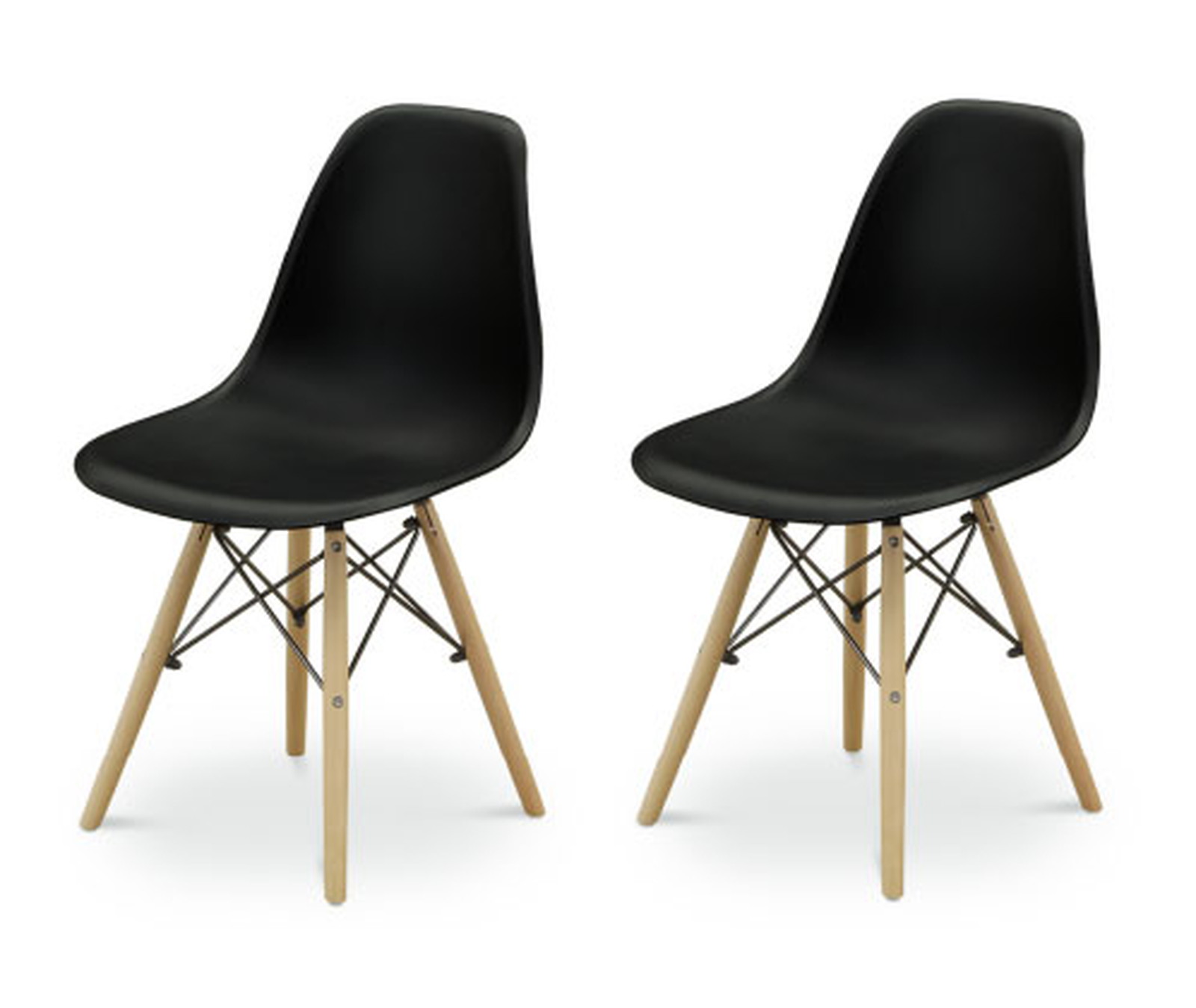 リーブス チェア 2脚入 ブラック