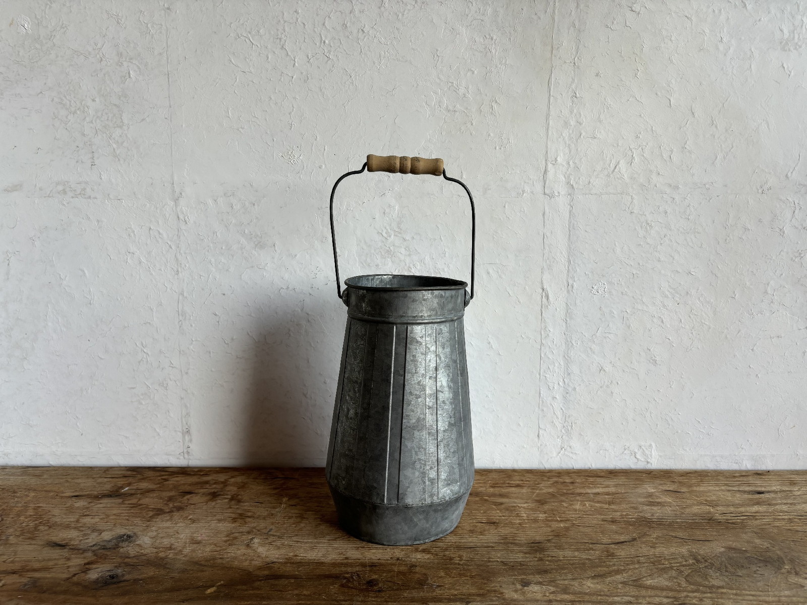 【個人宅配送不可】ブリキハンドルポット トール