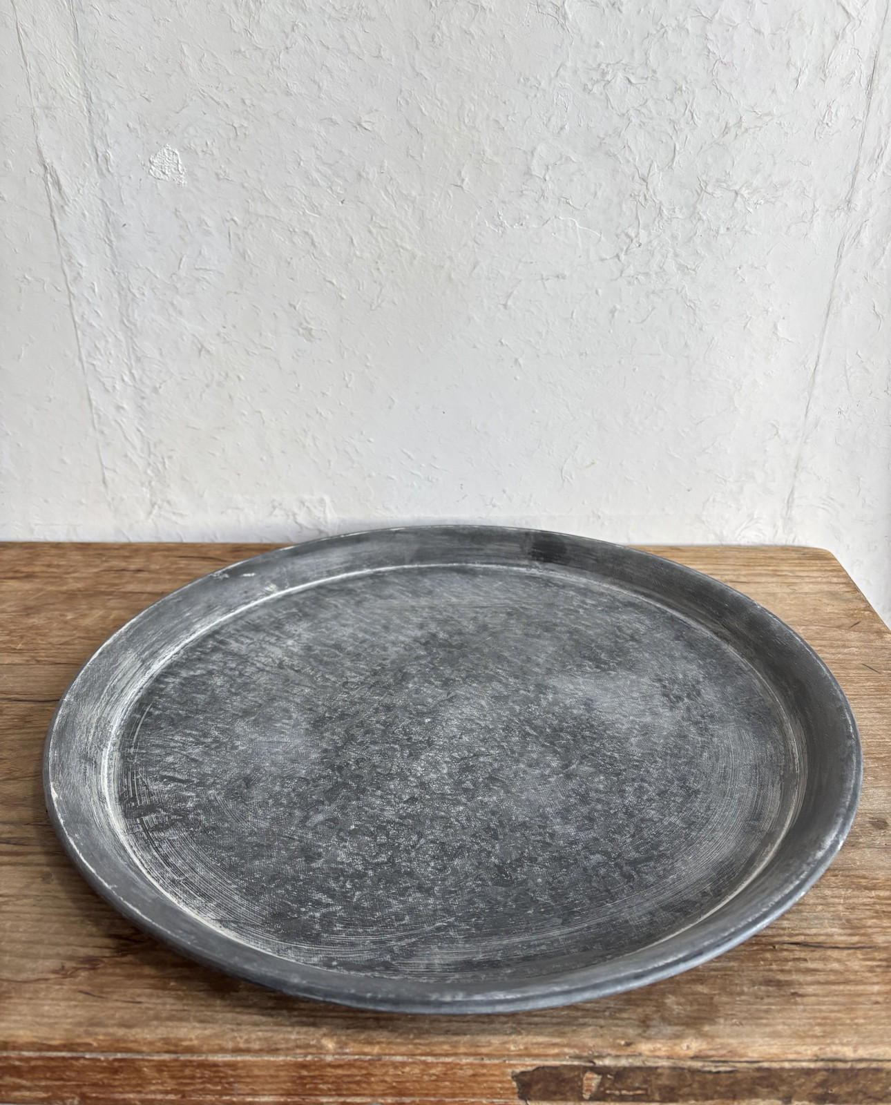 【個人宅配送不可】(4)ブリキラウンドラージトレイ XLサイズ