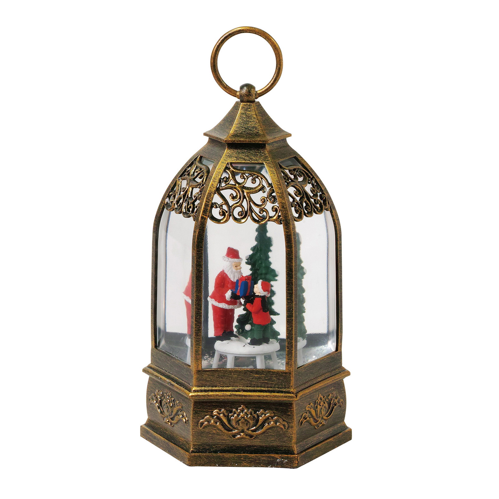 【個人宅配送不可】クリスマス スノーイングライト ランタン E