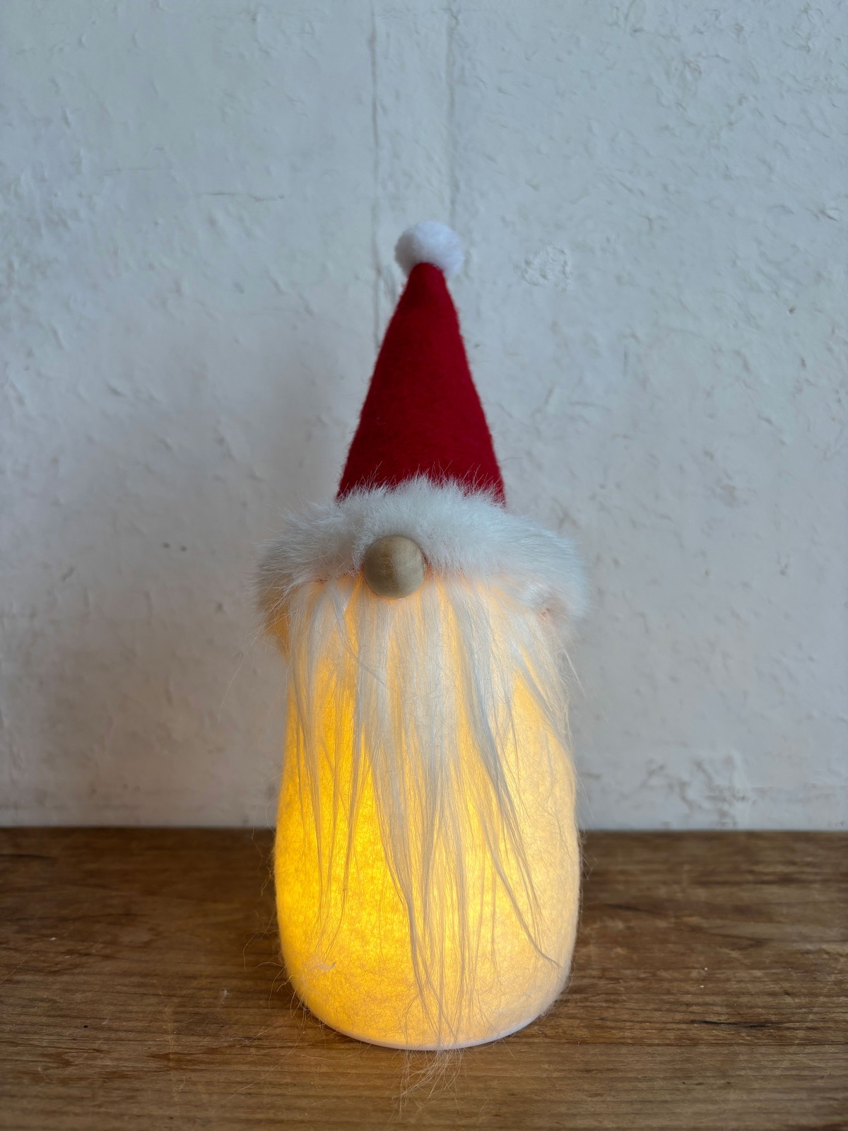 【個人宅配送不可】フェルト ぽよぽよライト ノーム レッド S