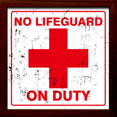 【個人宅配送不可】【5日以内】Sign Frame No Lifeguard