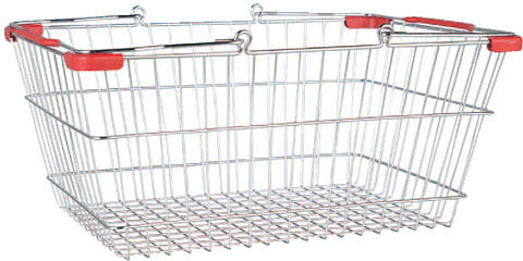 ylzszyʓrzMARKET BASKET CROME/RED