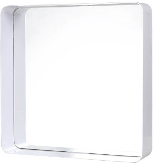 ylzszyʓrzMIRROR WITH STEEL FRAME WHITE