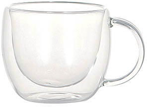 ylzszyʓrzDOUBLE WALL GLASS CUP LUNGO