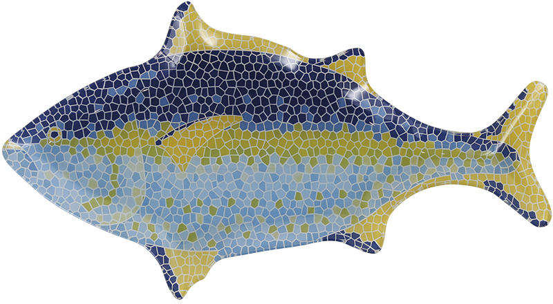 【個人宅配送不可】【送料別途】GLASS FISHERY PLATE