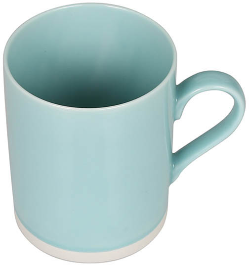 【個人宅配送不可】【送料別途】MUG WITH WHITE RIM TURQUOISE