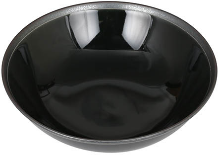 ylzszyʓrzBOWL WITH RUST RIM BLACK