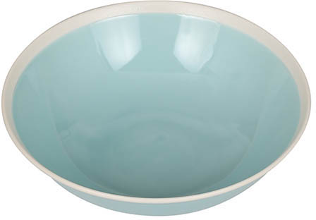 ylzszyʓrzBOWL WITH WHITE RIM TURQUOISE