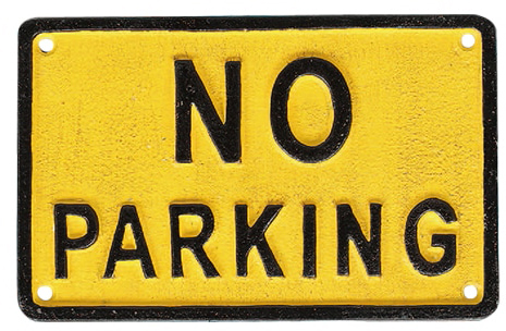 ylzszyʓrzIRON SIGN  NO PARKING