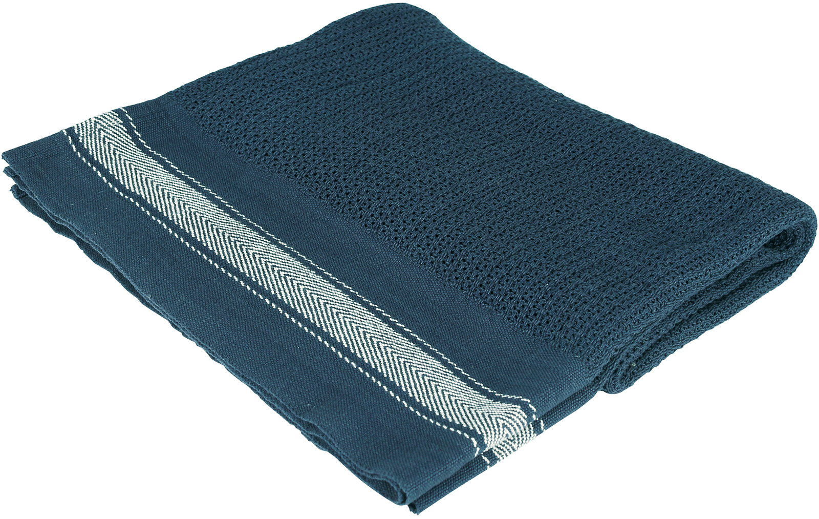 �y�l��z���s�z�y�����ʓr�zLENO WEAVE BLANKET NAVY