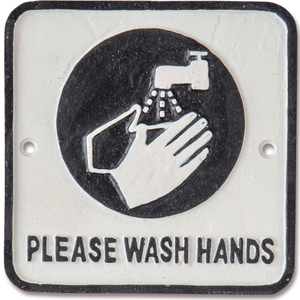 【個人宅不可】ｱｲｱﾝﾌﾟﾚｰﾄ WASH HANDS