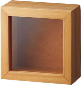 Natural wood box 157H