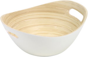 Bamboo Kuchen oval bowl S WH