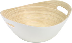 Bamboo Kuchen oval bowl L WH