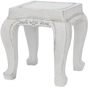 【個人宅不可】フラワースタンドスクエアスツールA-WH