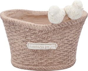 【個人宅配送不可】リリアンバスケットオーバルL-BR