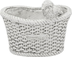 元上代¥3400【個人宅配送不可】リリアンバスケットオーバルS-GY