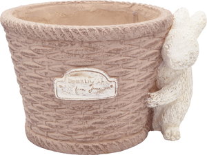 【個人宅配送不可】リリアンバスケットラウンドL-BR