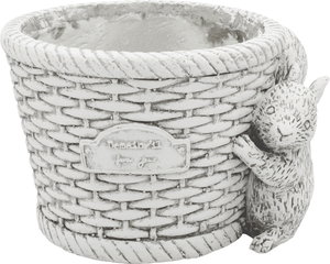 元上代¥3400【個人宅配送不可】リリアンバスケットラウンドS-GY