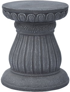 【個人宅不可】元上代¥6800フラワースタンドダマスクラウンドS-BK