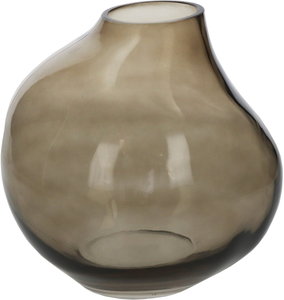 Vase Glass Brown 20x20x19.5cm