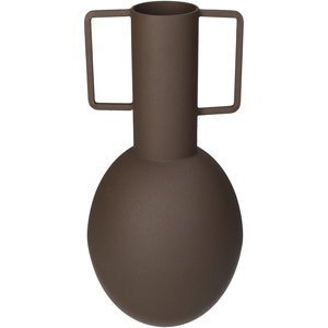 Vase Iron Brown 13x13x27cm