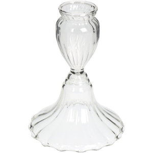 ■Candle Stick Glass Clear 8x8x10cm