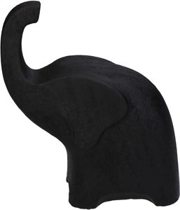 Ornament Elephant Black 13x7x15cm