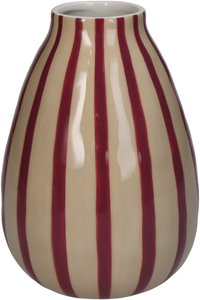 Vase Stripe Multi 12x12x18cm