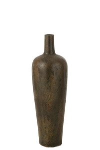 VASE VICTOR CEMENT BROWN
