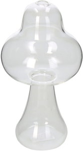 Vase Mushroom Clear 11x11x20cm