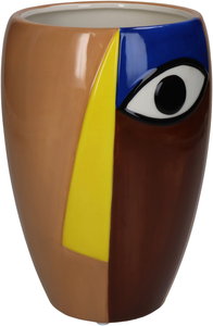 Vase Abstract Face Dolom