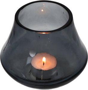 Candle Holder Black 12x12x10cm