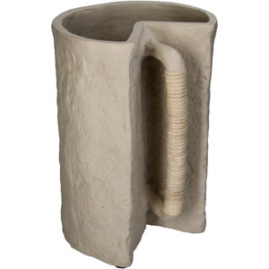 ��Vase Papermache Beige