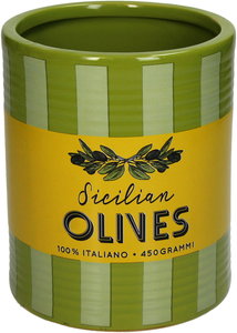 Planter Olives Stripes Fine Earthenware