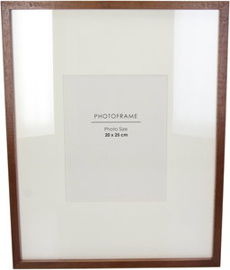 Photo Frame Rubberwood Brown 20x25cm