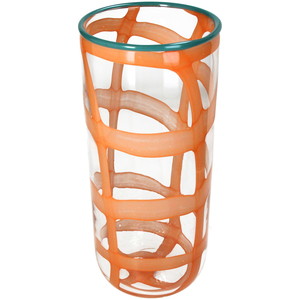 Vase Glass Terra 14x14x33.5cm