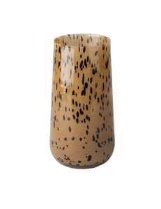 ��PRESTON VASE WARM TAUPE BLACK SPO