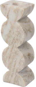■Candle Stick Marble Beige 5x4x15.5cm