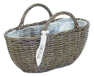 【個人宅配送不可】PPラタンバスケットダエンガタS