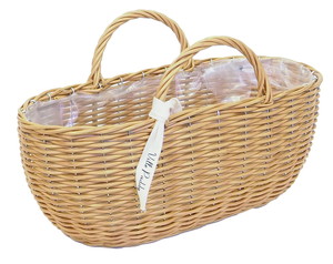 【個人宅配送不可】PPラタンバスケットダエンガタL