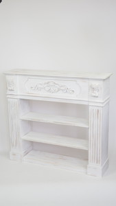 【個人宅配送不可】マントルピースShabby White