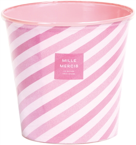 ライナー鉢カバーストライプ ダ鉢4号用ピンク