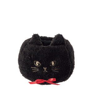 ふわふわネコポット S ブラック