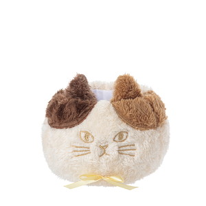 ふわふわネコポット S 三毛猫