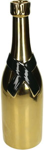 Vase Champagne Bottle Gold 39x11x12cm